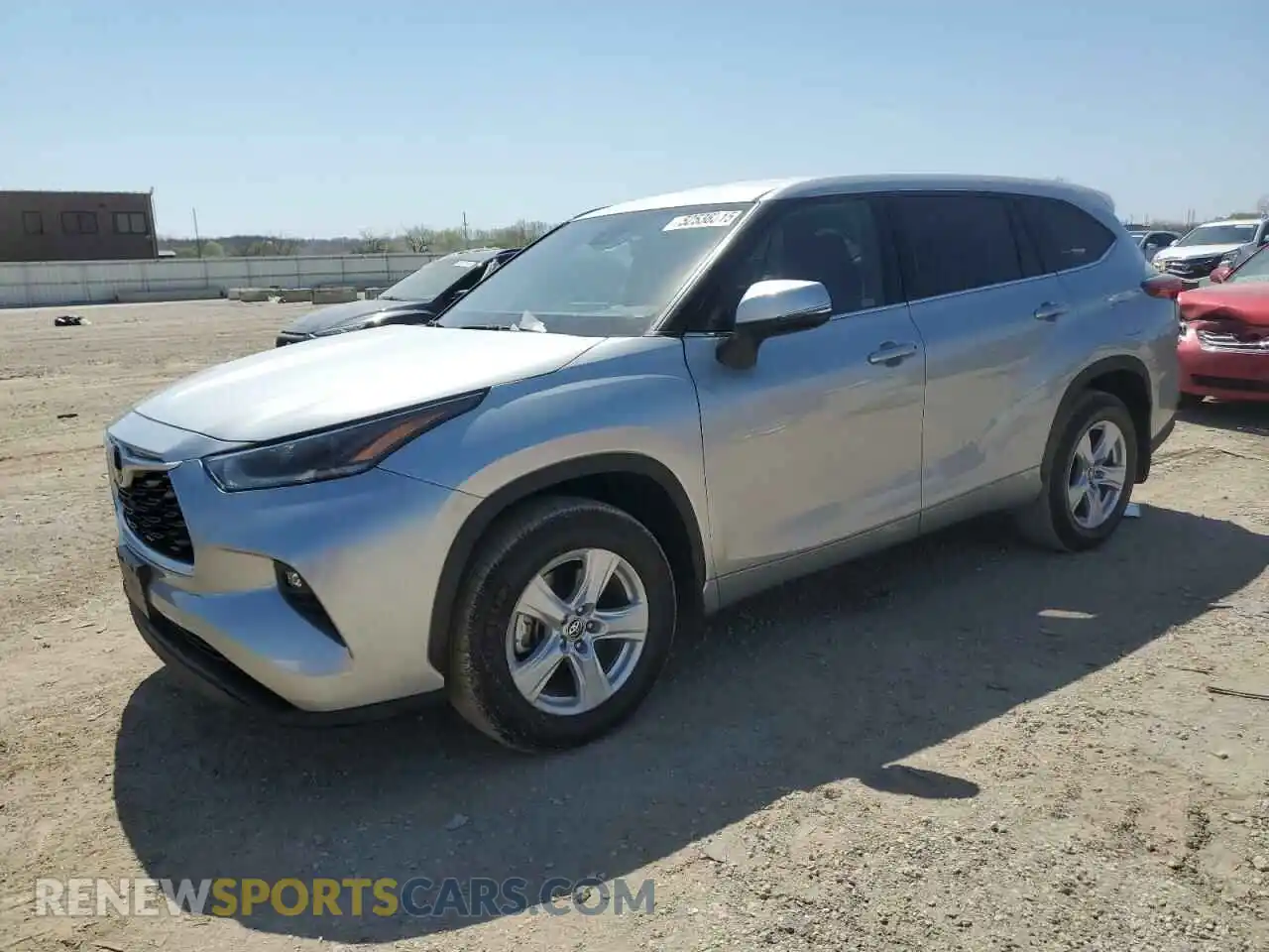 1 Photograph of a damaged car 5TDBZRBH9MS546739 TOYOTA HIGHLANDER 2021
