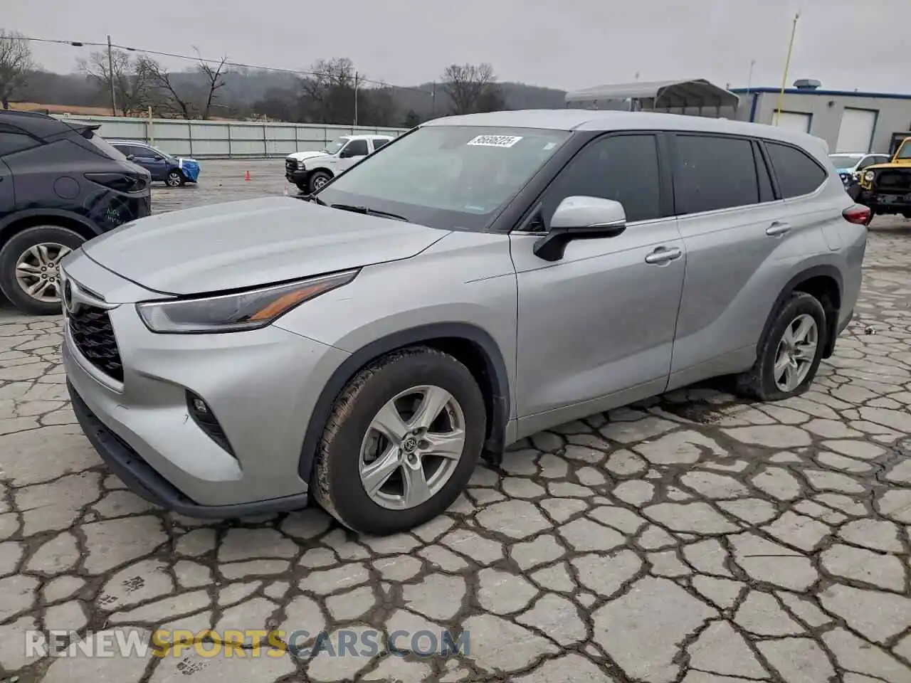 1 Photograph of a damaged car 5TDBZRBH9MS547423 TOYOTA HIGHLANDER 2021