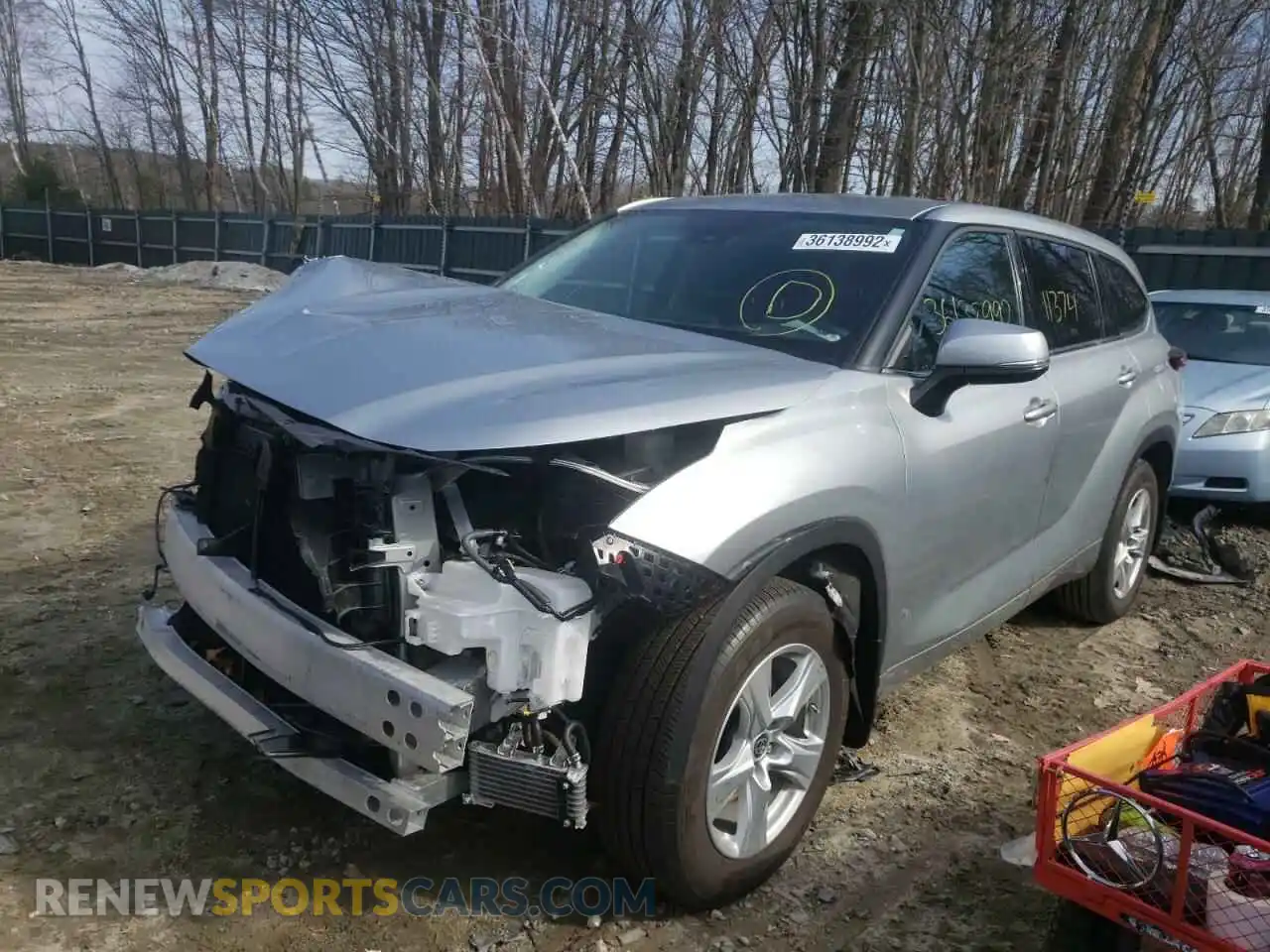 2 Photograph of a damaged car 5TDBZRBHXMS059310 TOYOTA HIGHLANDER 2021