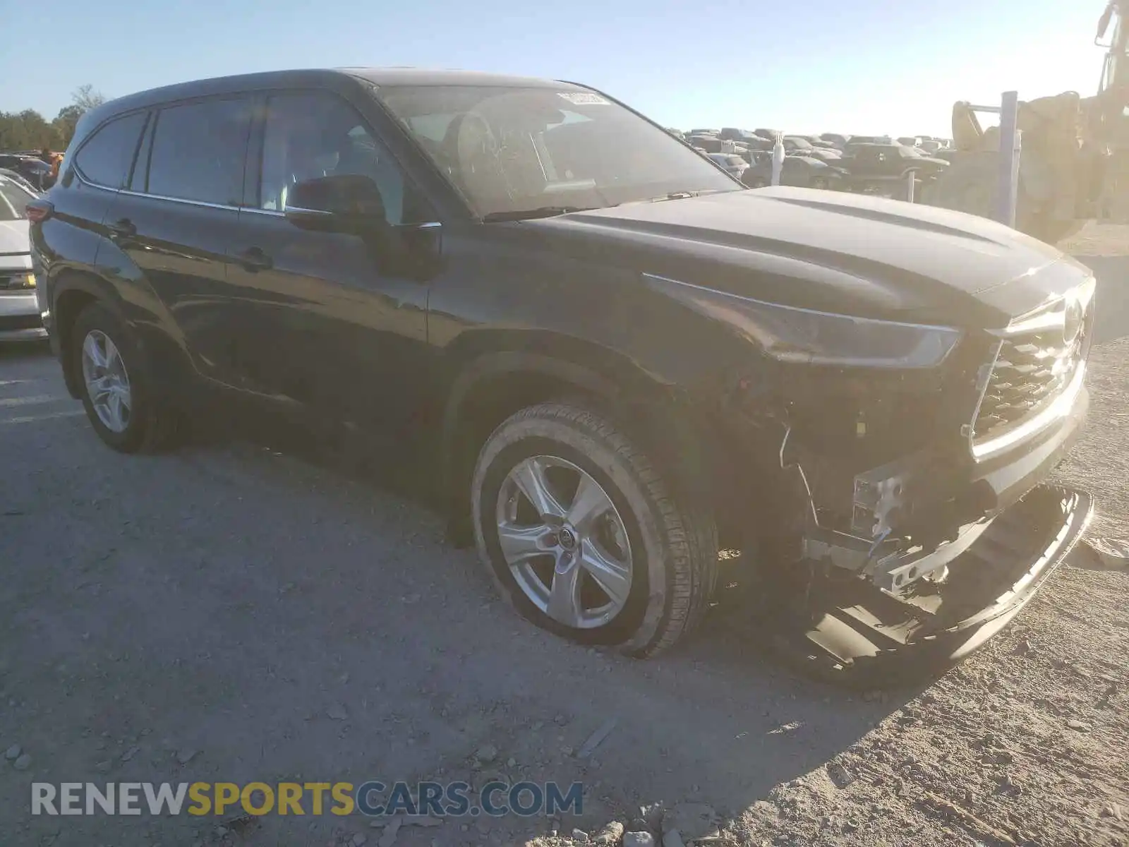 1 Photograph of a damaged car 5TDBZRBHXMS123104 TOYOTA HIGHLANDER 2021
