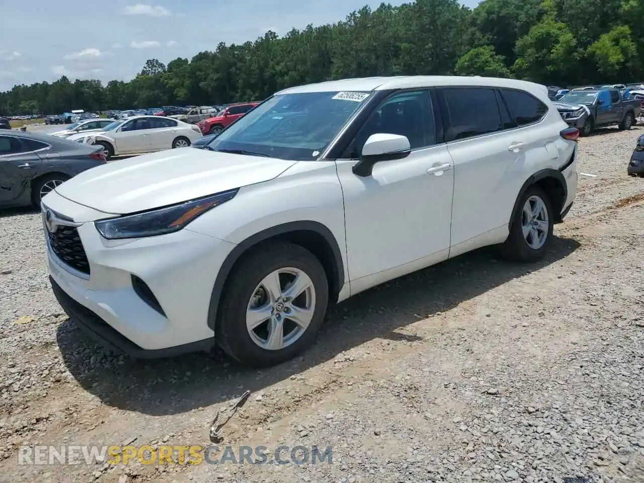 1 Photograph of a damaged car 5TDCZRAH0MS076476 TOYOTA HIGHLANDER 2021