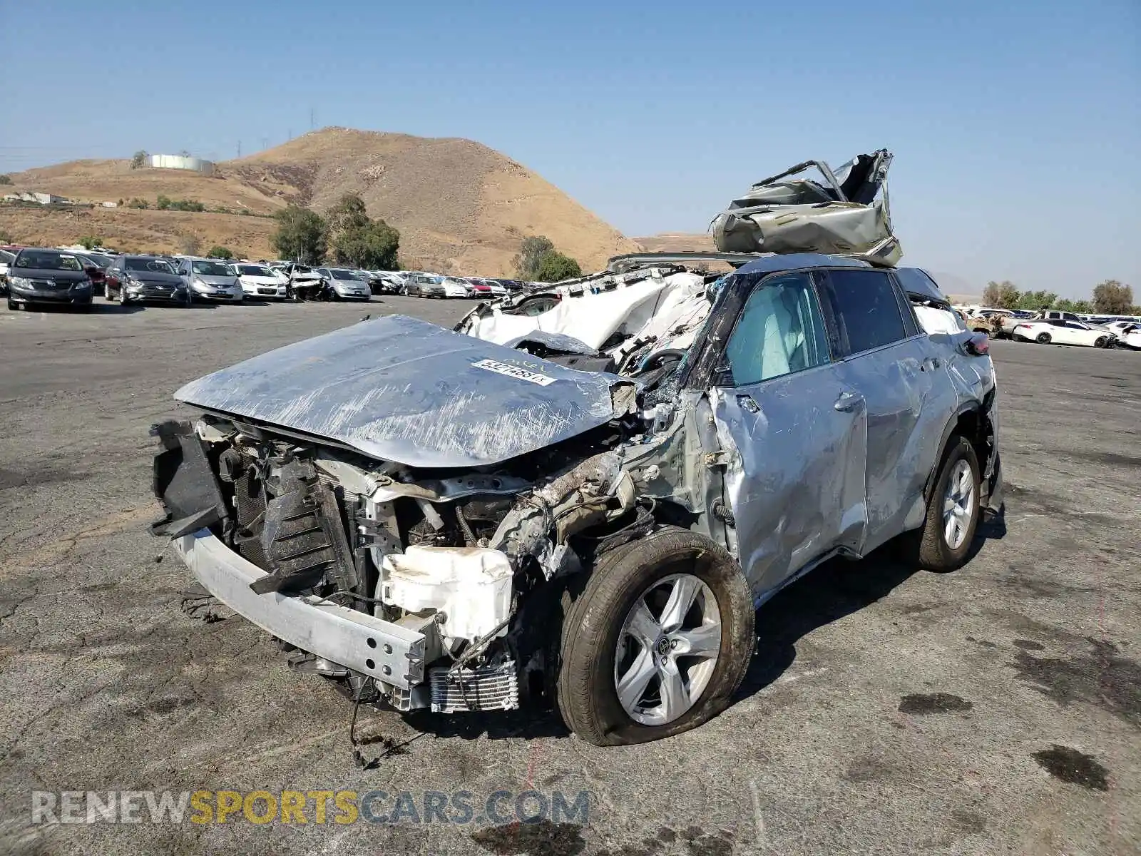 2 Photograph of a damaged car 5TDCZRAH2MS517007 TOYOTA HIGHLANDER 2021