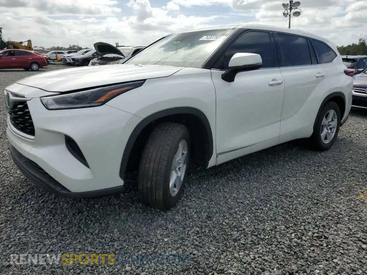 1 Photograph of a damaged car 5TDCZRAH2MS531196 TOYOTA HIGHLANDER 2021