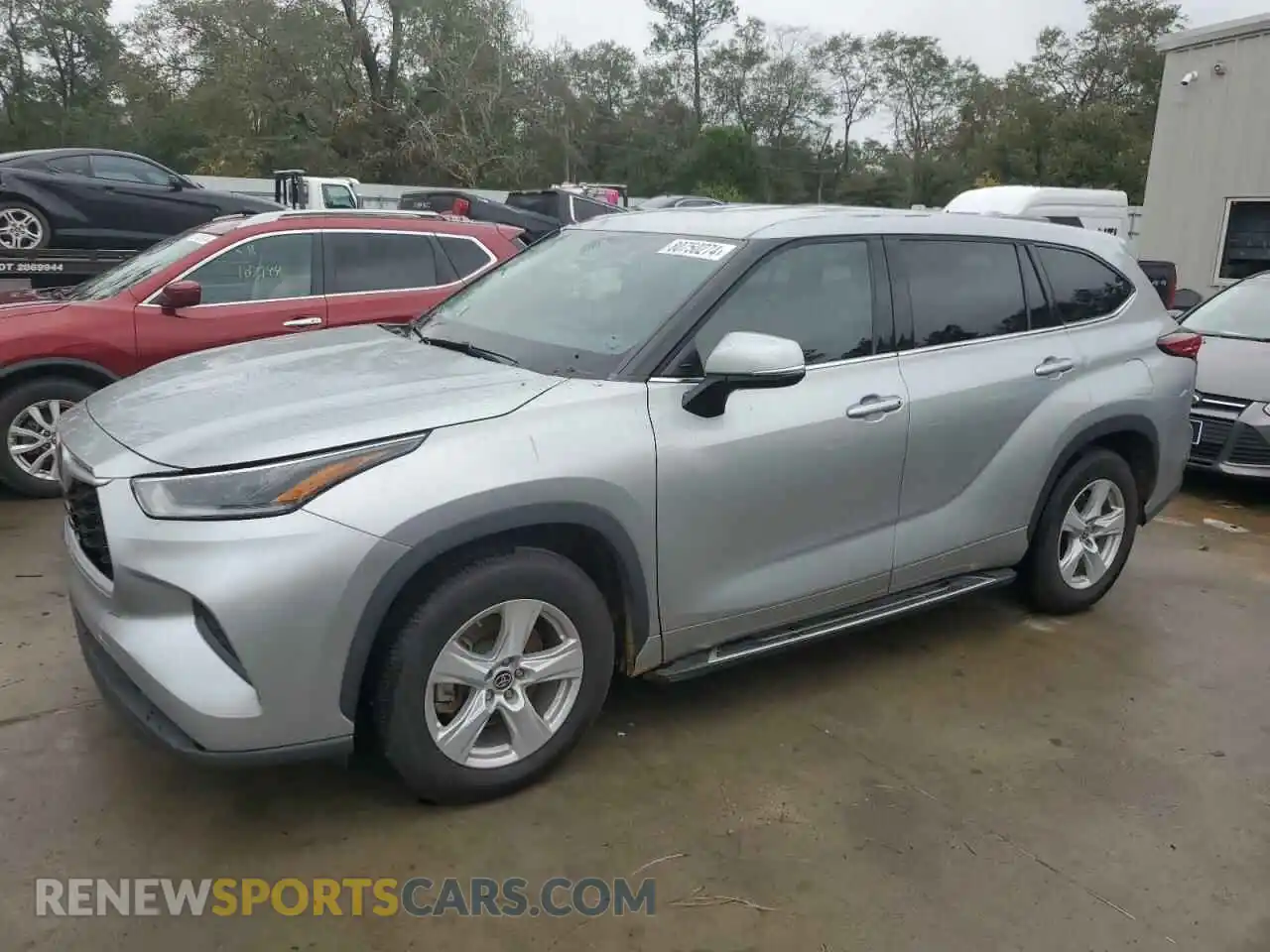 1 Photograph of a damaged car 5TDCZRAH3MS084586 TOYOTA HIGHLANDER 2021