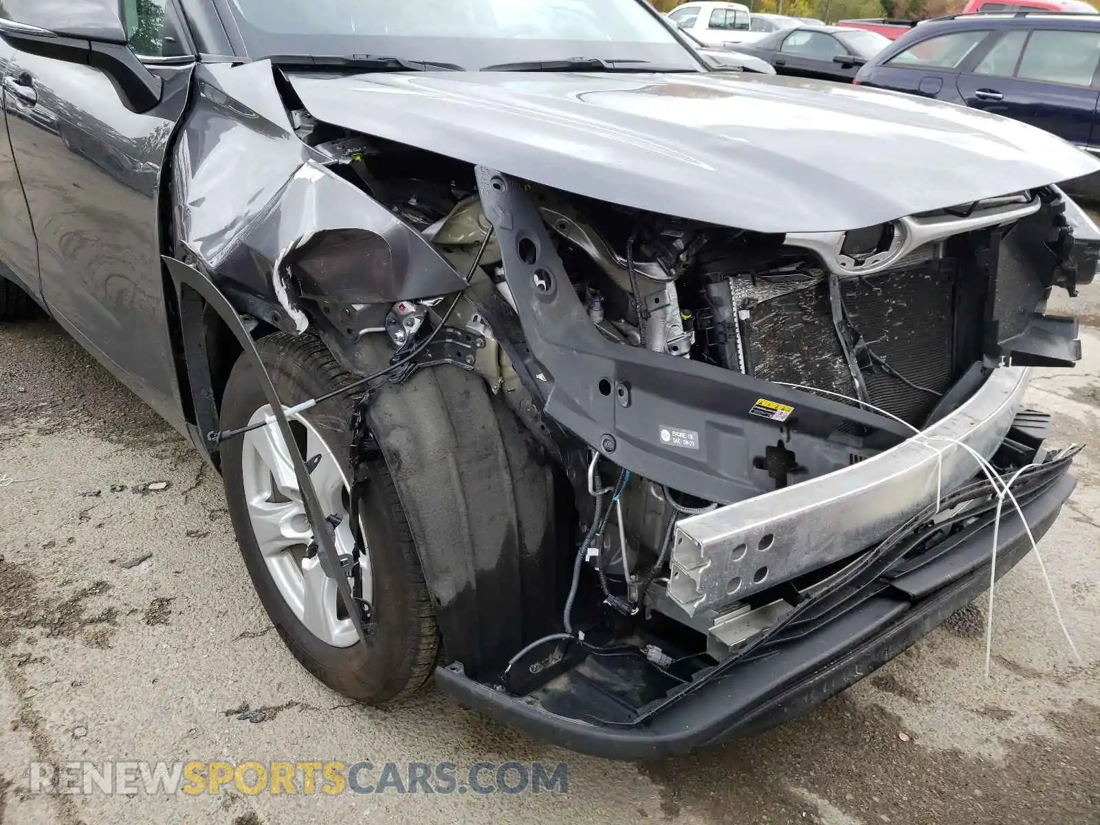 1 Photograph of a damaged car 5TDCZRAH4MS522631 TOYOTA HIGHLANDER 2021