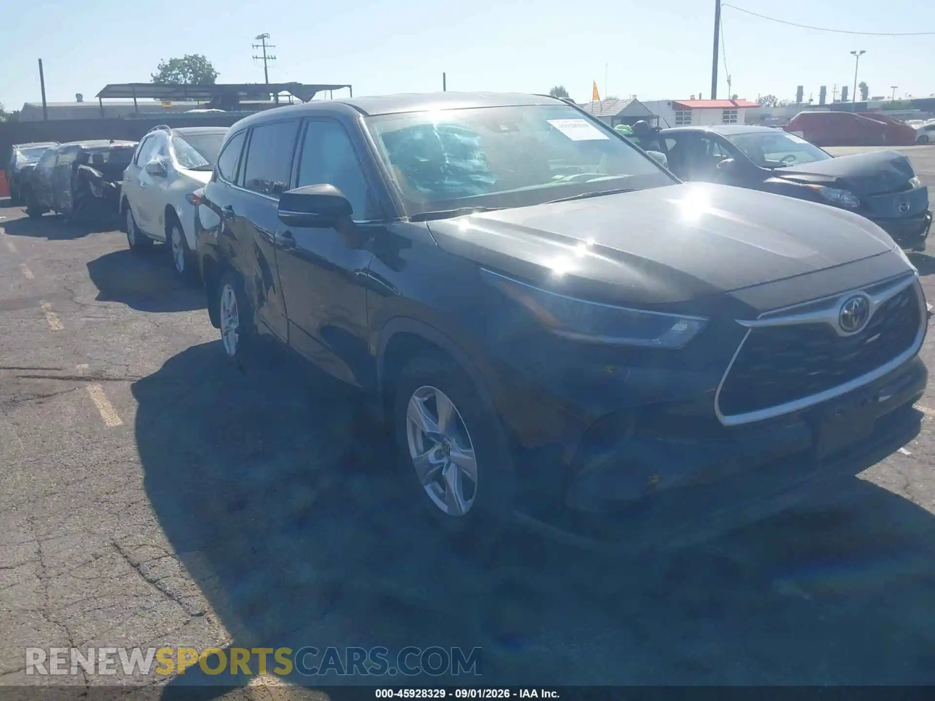 1 Photograph of a damaged car 5TDCZRAH5MS083553 TOYOTA HIGHLANDER 2021