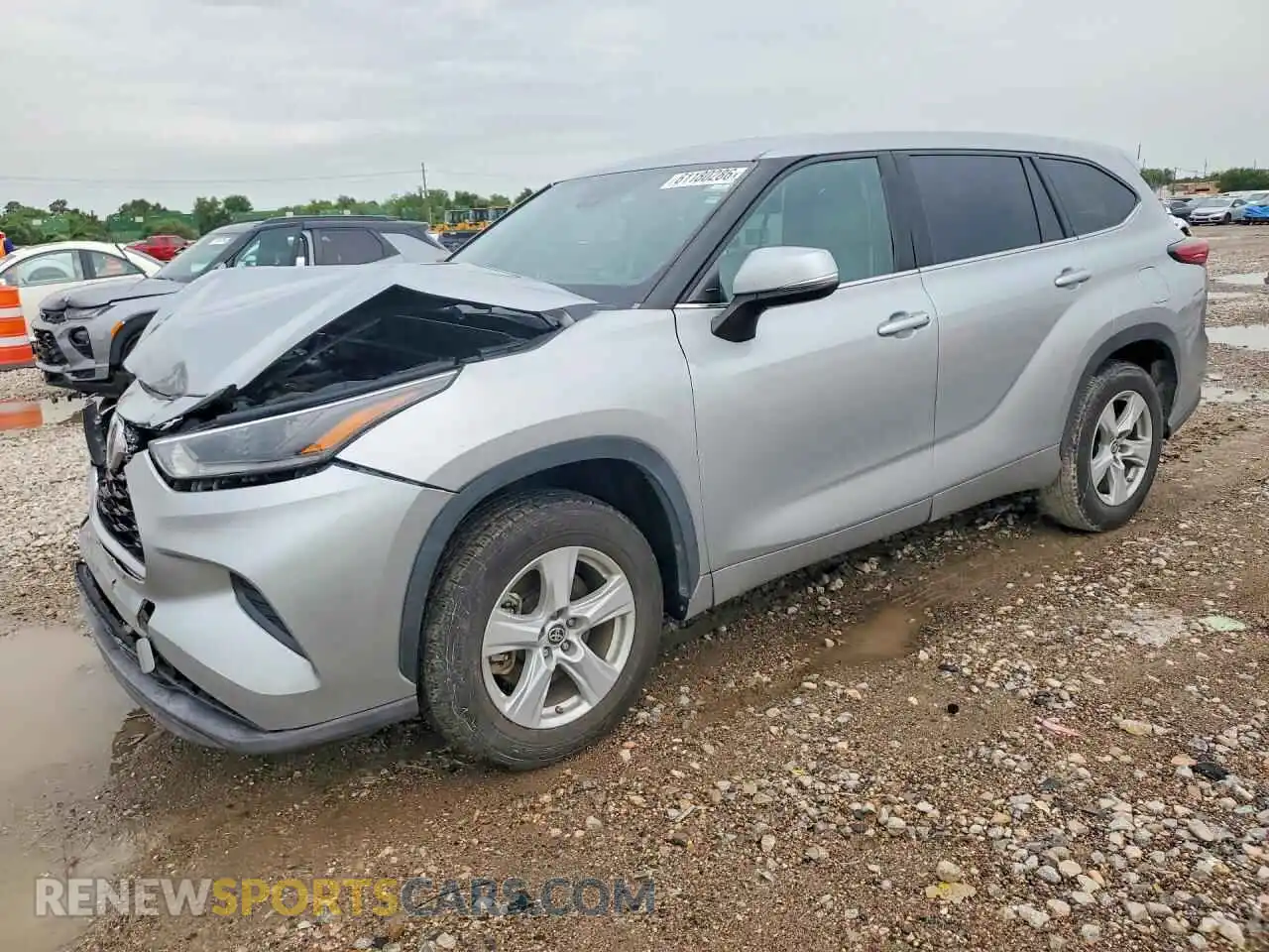 1 Photograph of a damaged car 5TDCZRAH5MS524629 TOYOTA HIGHLANDER 2021
