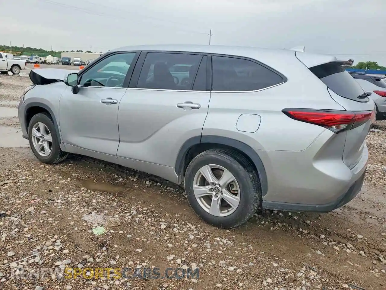 2 Photograph of a damaged car 5TDCZRAH5MS524629 TOYOTA HIGHLANDER 2021