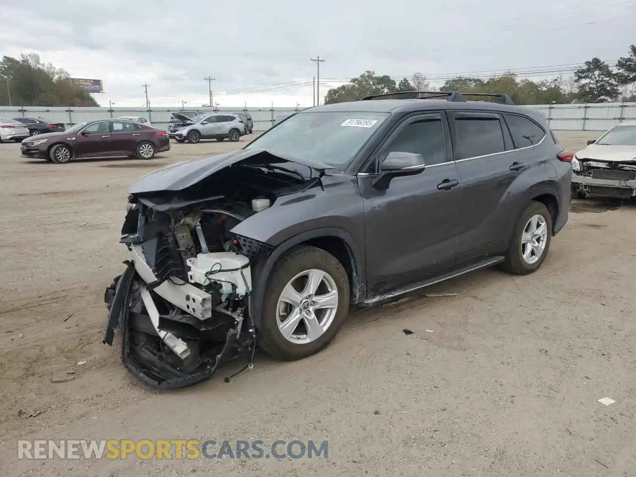 1 Photograph of a damaged car 5TDCZRAH7MS040249 TOYOTA HIGHLANDER 2021