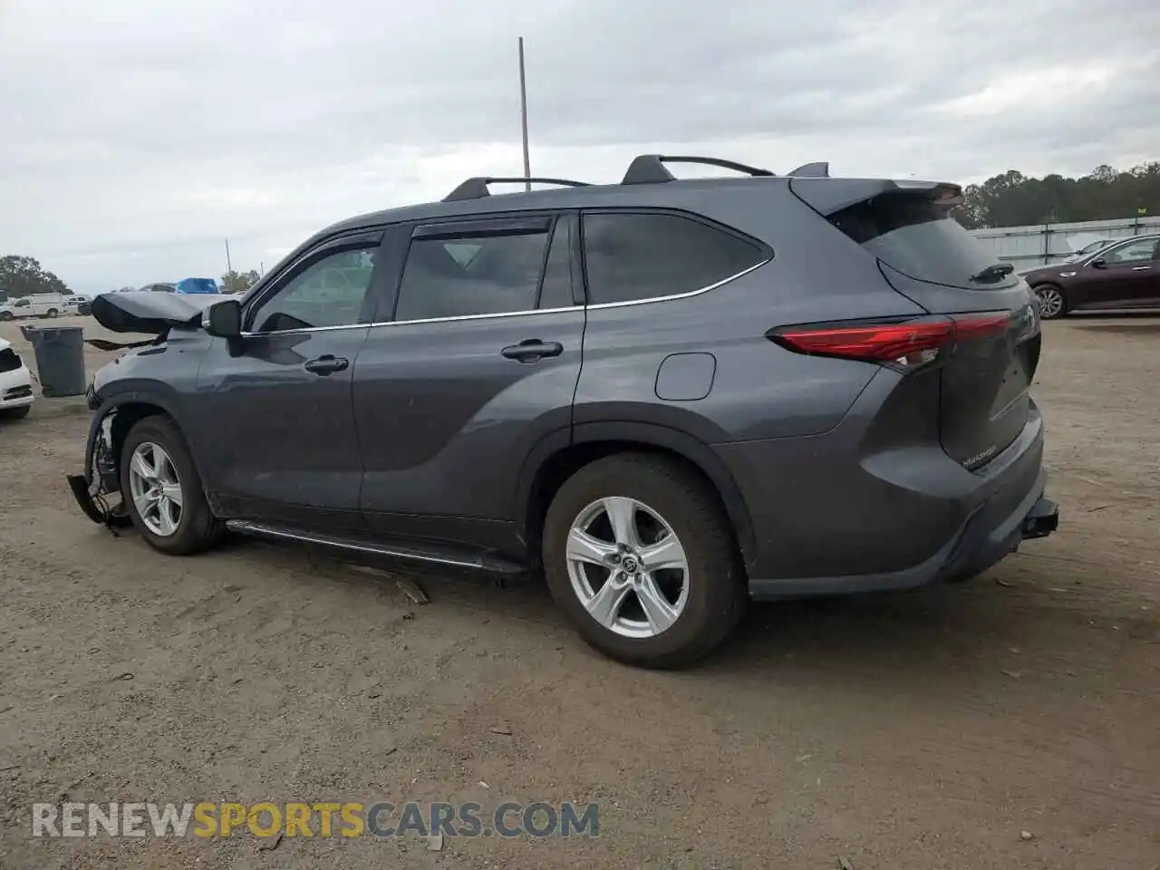 2 Photograph of a damaged car 5TDCZRAH7MS040249 TOYOTA HIGHLANDER 2021