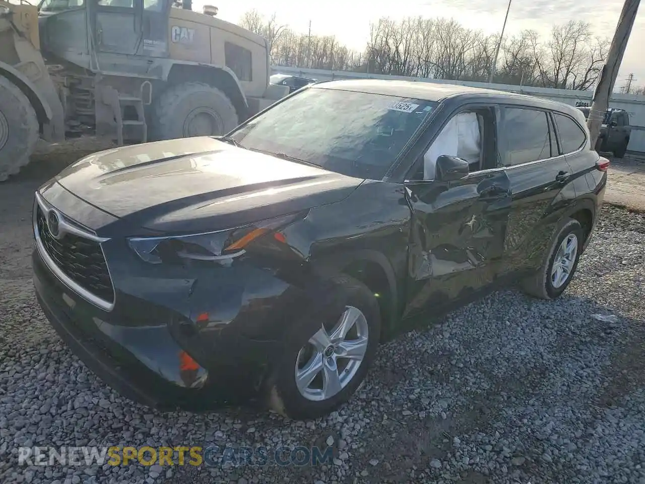1 Photograph of a damaged car 5TDCZRAH8MS085555 TOYOTA HIGHLANDER 2021