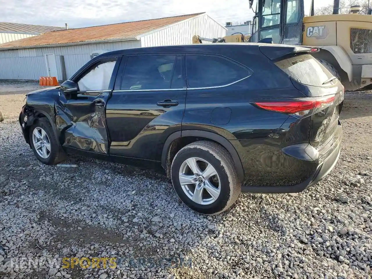 2 Photograph of a damaged car 5TDCZRAH8MS085555 TOYOTA HIGHLANDER 2021