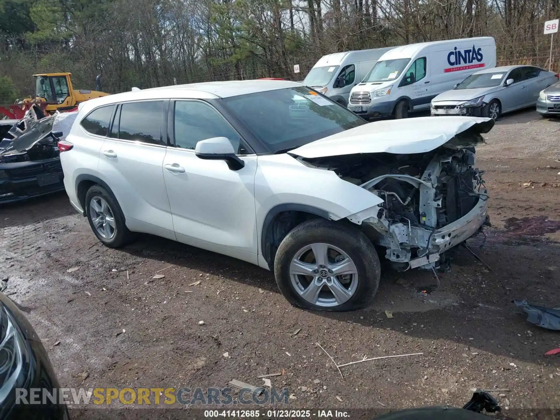 1 Photograph of a damaged car 5TDCZRAH9MS034002 TOYOTA HIGHLANDER 2021