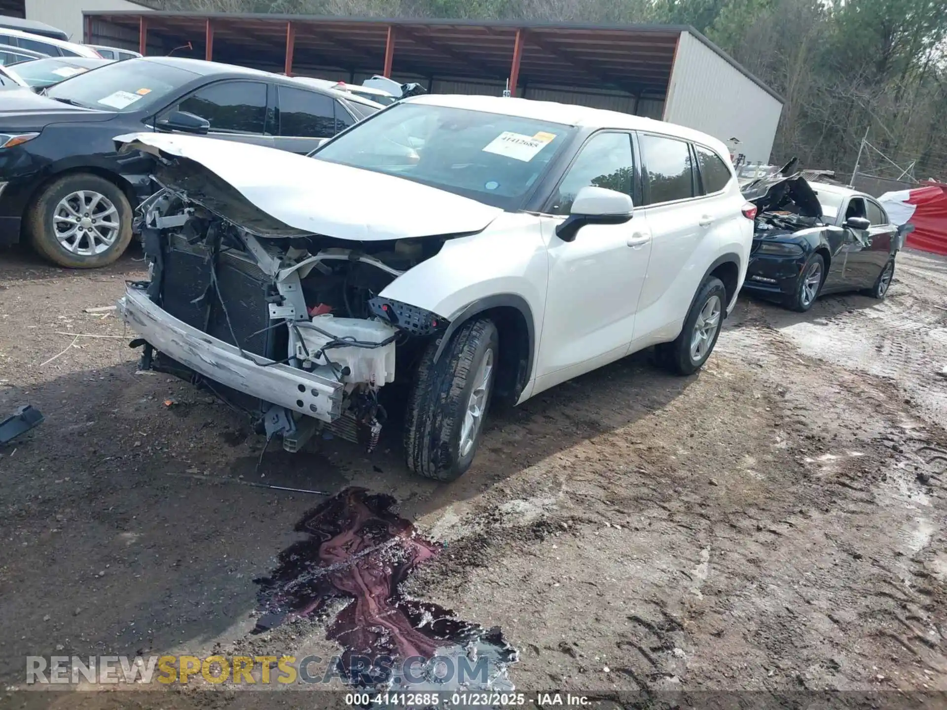 2 Photograph of a damaged car 5TDCZRAH9MS034002 TOYOTA HIGHLANDER 2021