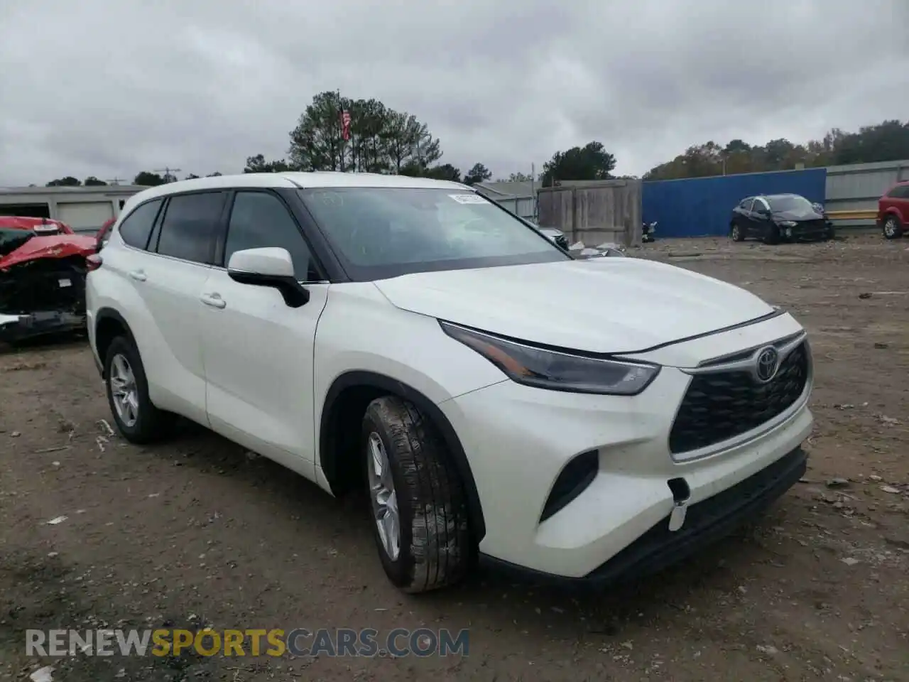 1 Photograph of a damaged car 5TDCZRAH9MS068361 TOYOTA HIGHLANDER 2021