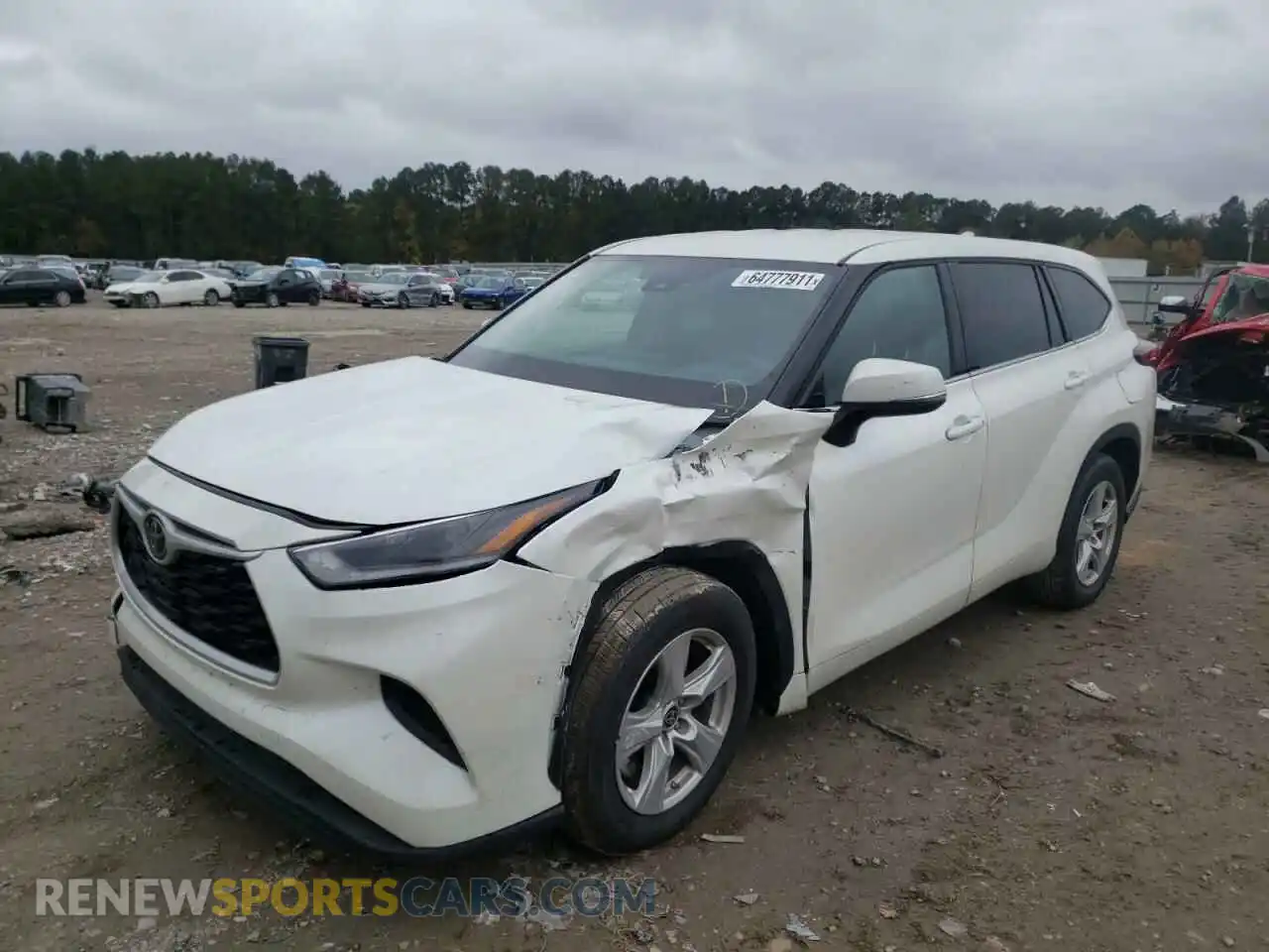 2 Photograph of a damaged car 5TDCZRAH9MS068361 TOYOTA HIGHLANDER 2021
