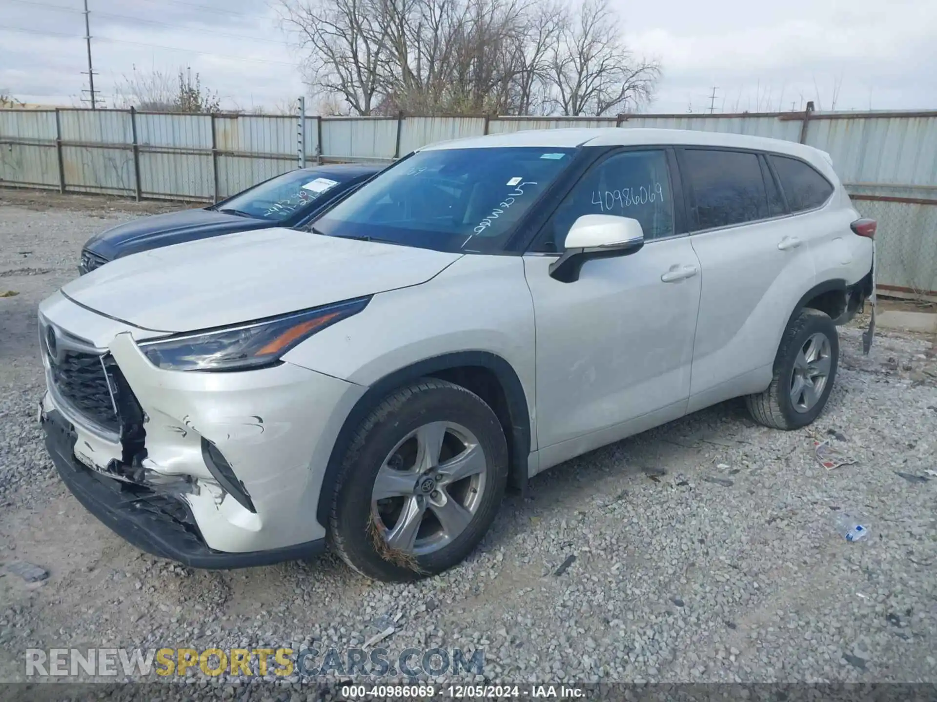 2 fotografías del automóvil dañado 5TDCZRBH2MS523291 TOYOTA HIGHLANDER 2021
