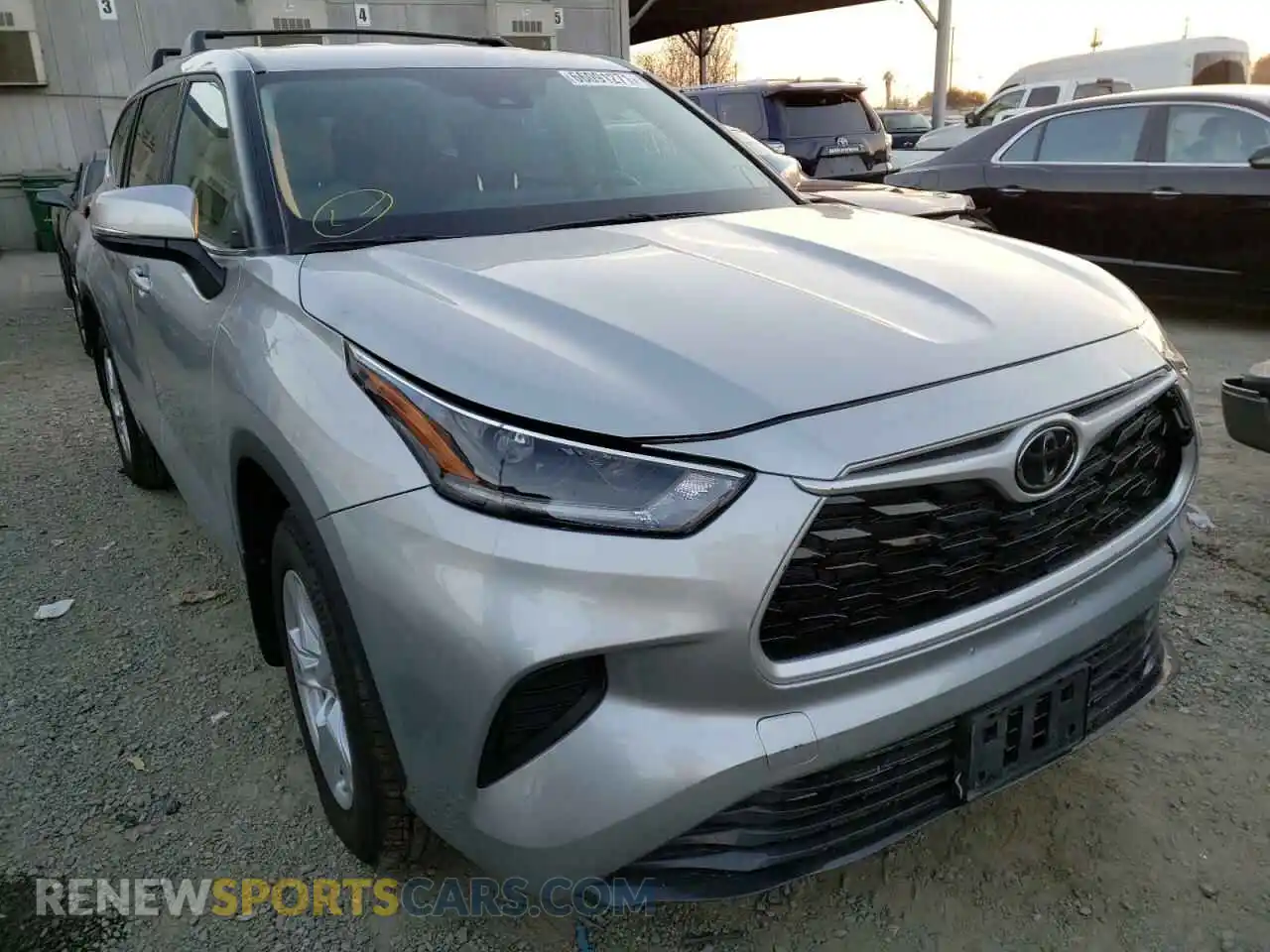 1 fotografías del automóvil dañado 5TDCZRBH2MS548885 TOYOTA HIGHLANDER 2021