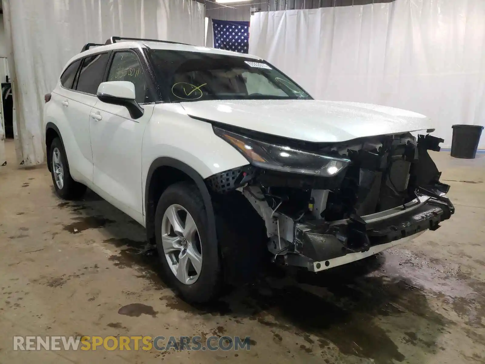 1 Photograph of a damaged car 5TDCZRBH4MS110546 TOYOTA HIGHLANDER 2021