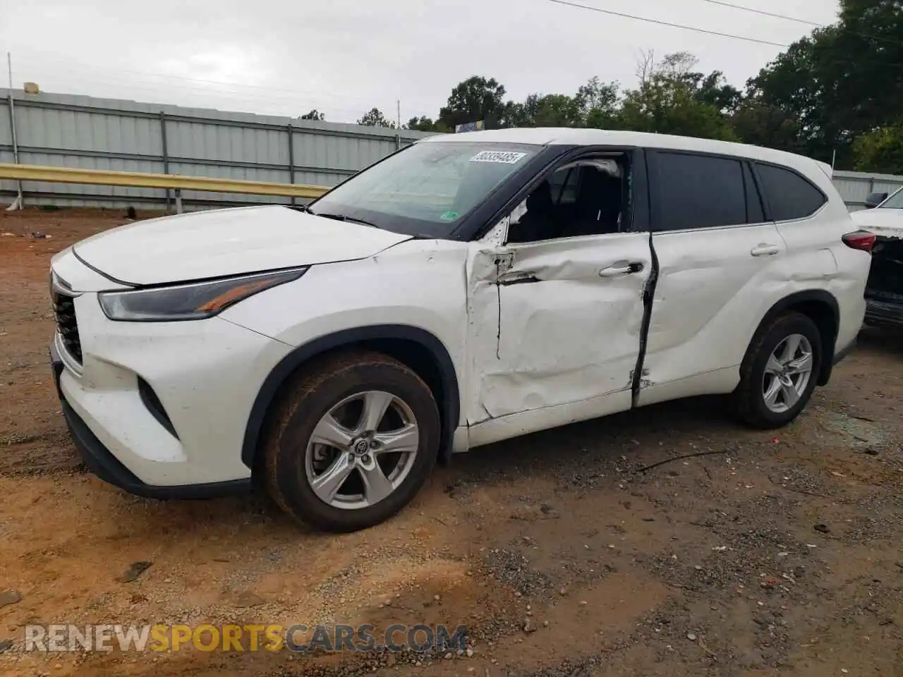 1 Photograph of a damaged car 5TDCZRBH4MS139920 TOYOTA HIGHLANDER 2021
