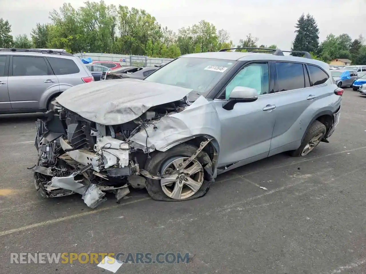 1 Photograph of a damaged car 5TDCZRBH5MS539873 TOYOTA HIGHLANDER 2021