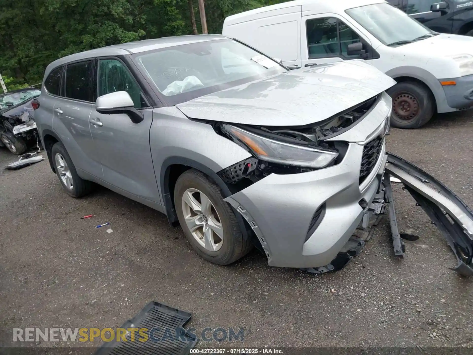 1 Photograph of a damaged car 5TDCZRBH5MS559105 TOYOTA HIGHLANDER 2021