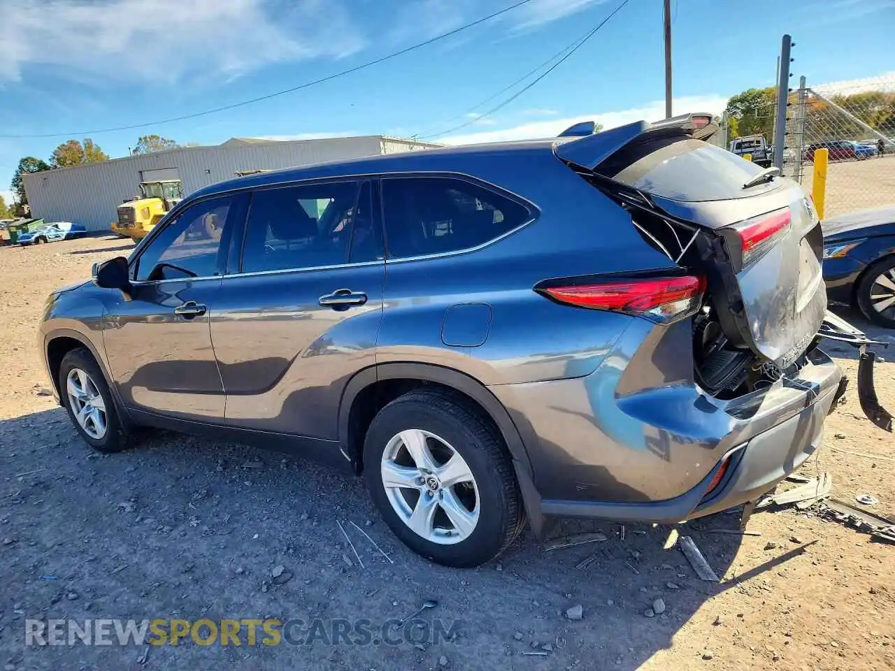 2 fotografías del automóvil dañado 5TDCZRBH6MS532138 TOYOTA HIGHLANDER 2021