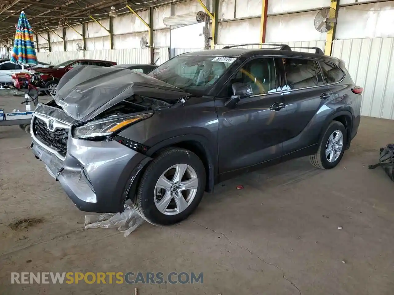 1 Photograph of a damaged car 5TDCZRBH6MS557587 TOYOTA HIGHLANDER 2021