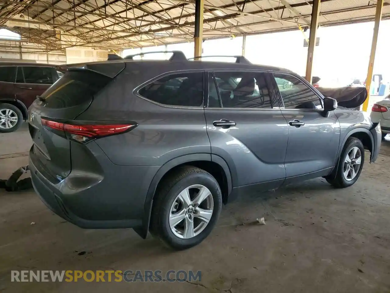 3 Photograph of a damaged car 5TDCZRBH6MS557587 TOYOTA HIGHLANDER 2021