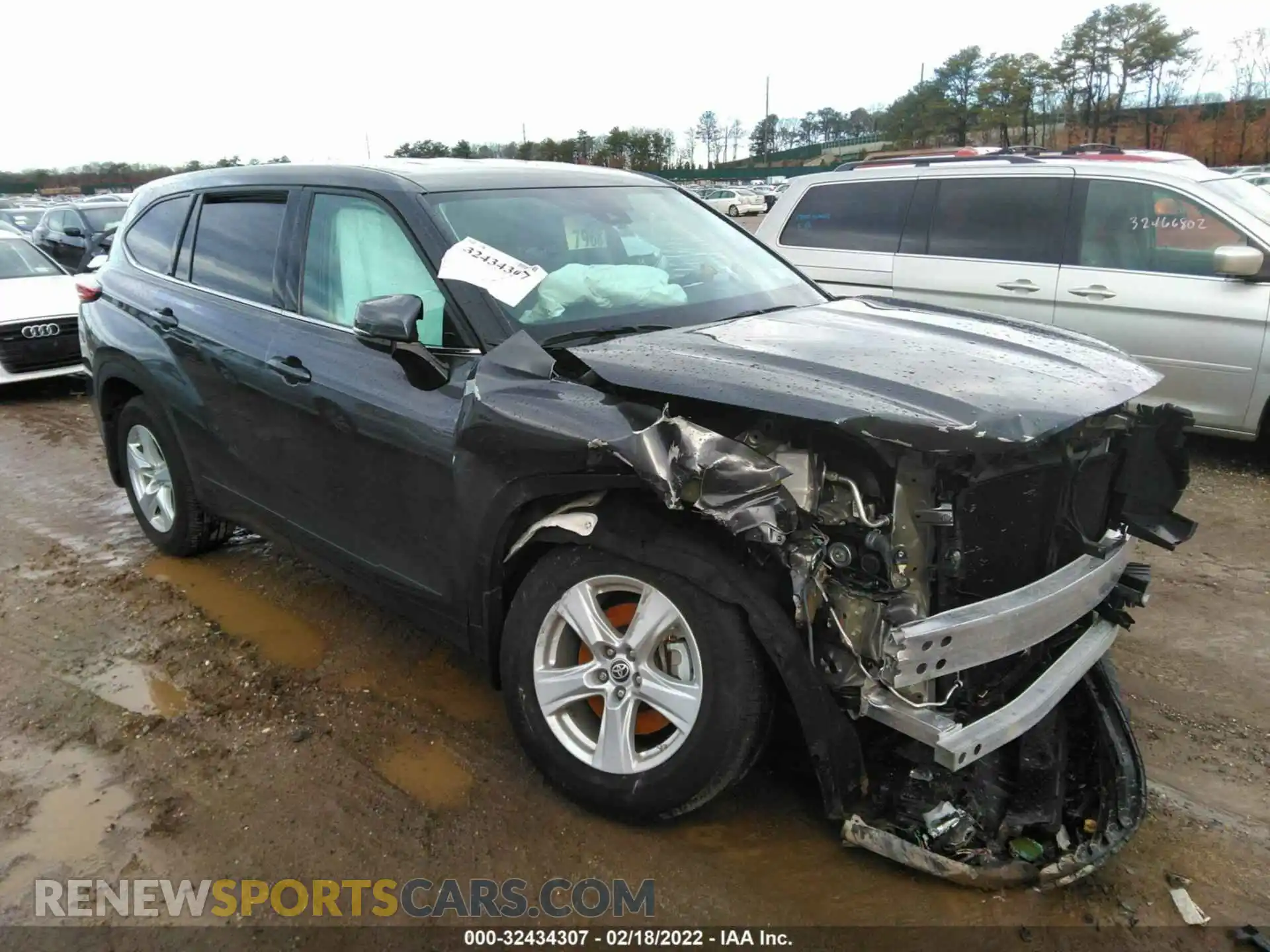 1 Photograph of a damaged car 5TDCZRBH8MS095940 TOYOTA HIGHLANDER 2021