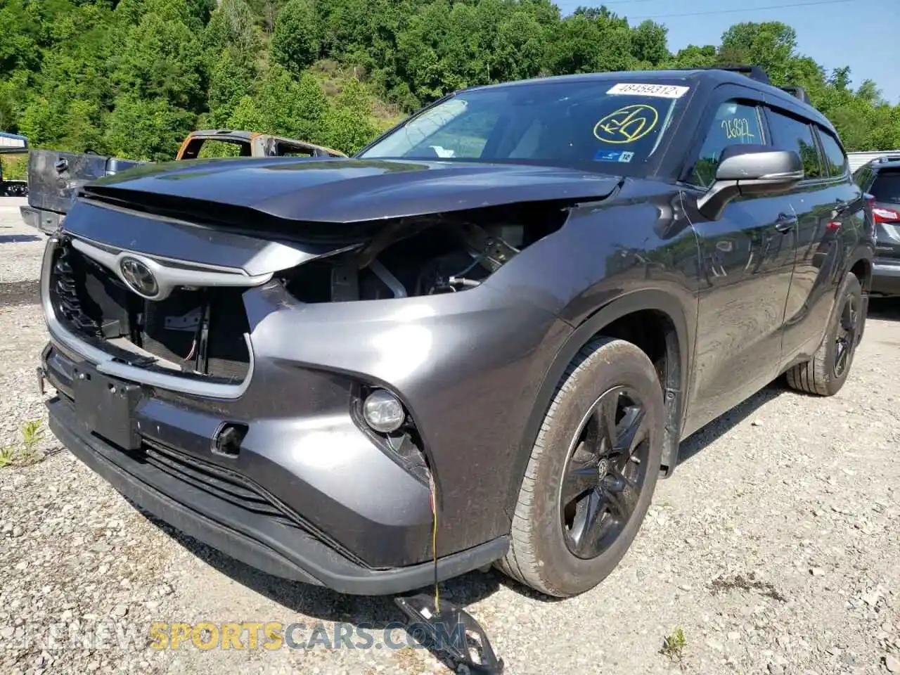 2 Photograph of a damaged car 5TDCZRBH8MS096814 TOYOTA HIGHLANDER 2021