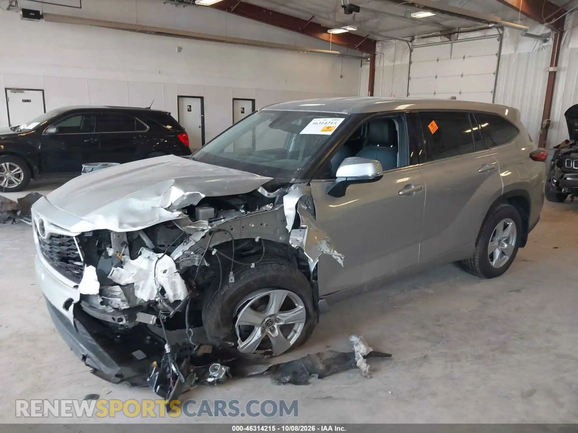 2 fotografías del automóvil dañado 5TDCZRBH9MS533848 TOYOTA HIGHLANDER 2021