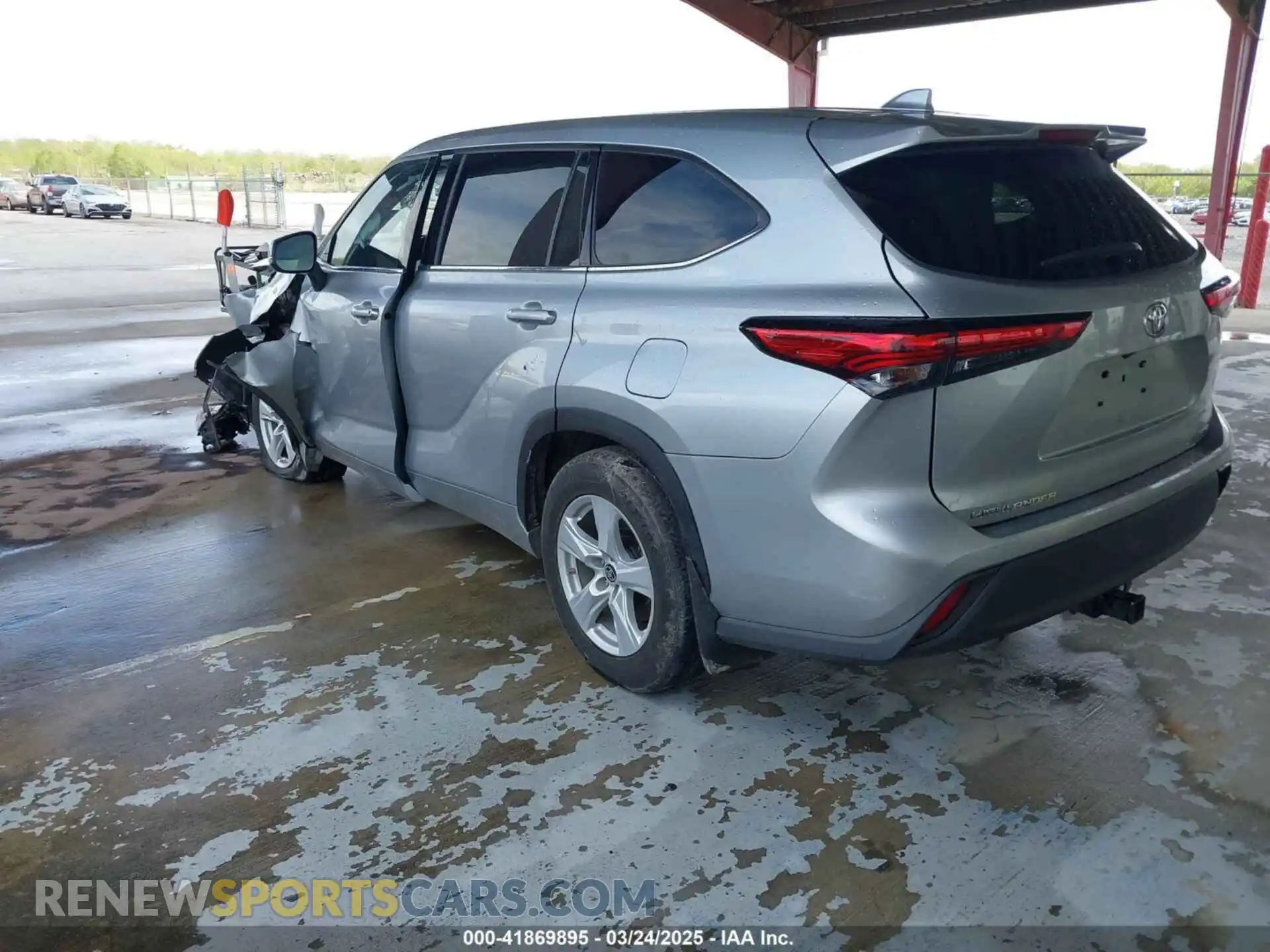 3 fotografías del automóvil dañado 5TDCZRBH9MS543232 TOYOTA HIGHLANDER 2021