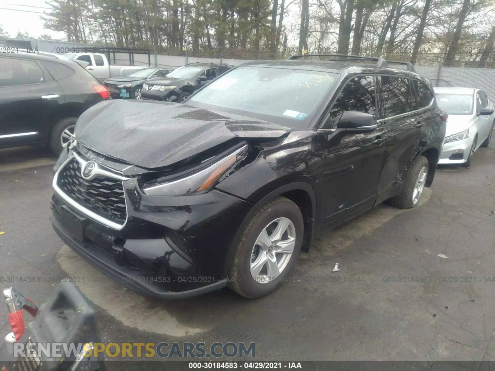 2 Photograph of a damaged car 5TDCZRBHXMS059098 TOYOTA HIGHLANDER 2021