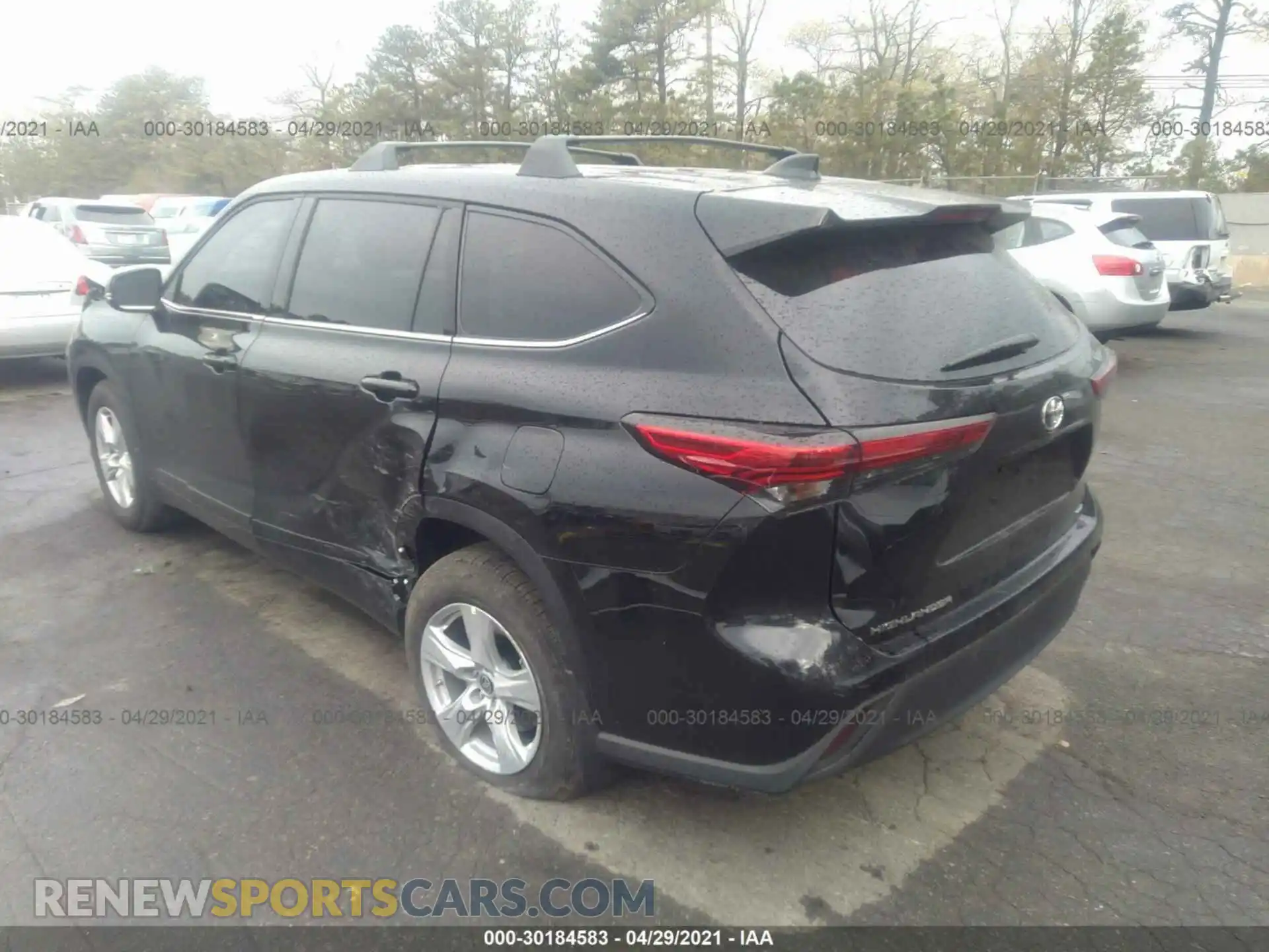 3 Photograph of a damaged car 5TDCZRBHXMS059098 TOYOTA HIGHLANDER 2021