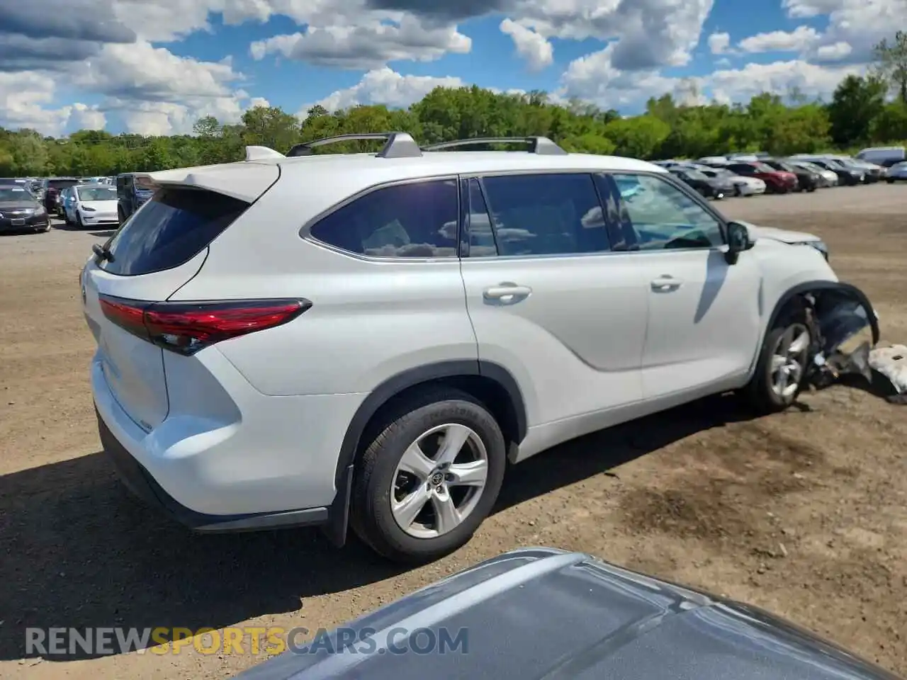 3 Photograph of a damaged car 5TDCZRBHXMS101611 TOYOTA HIGHLANDER 2021