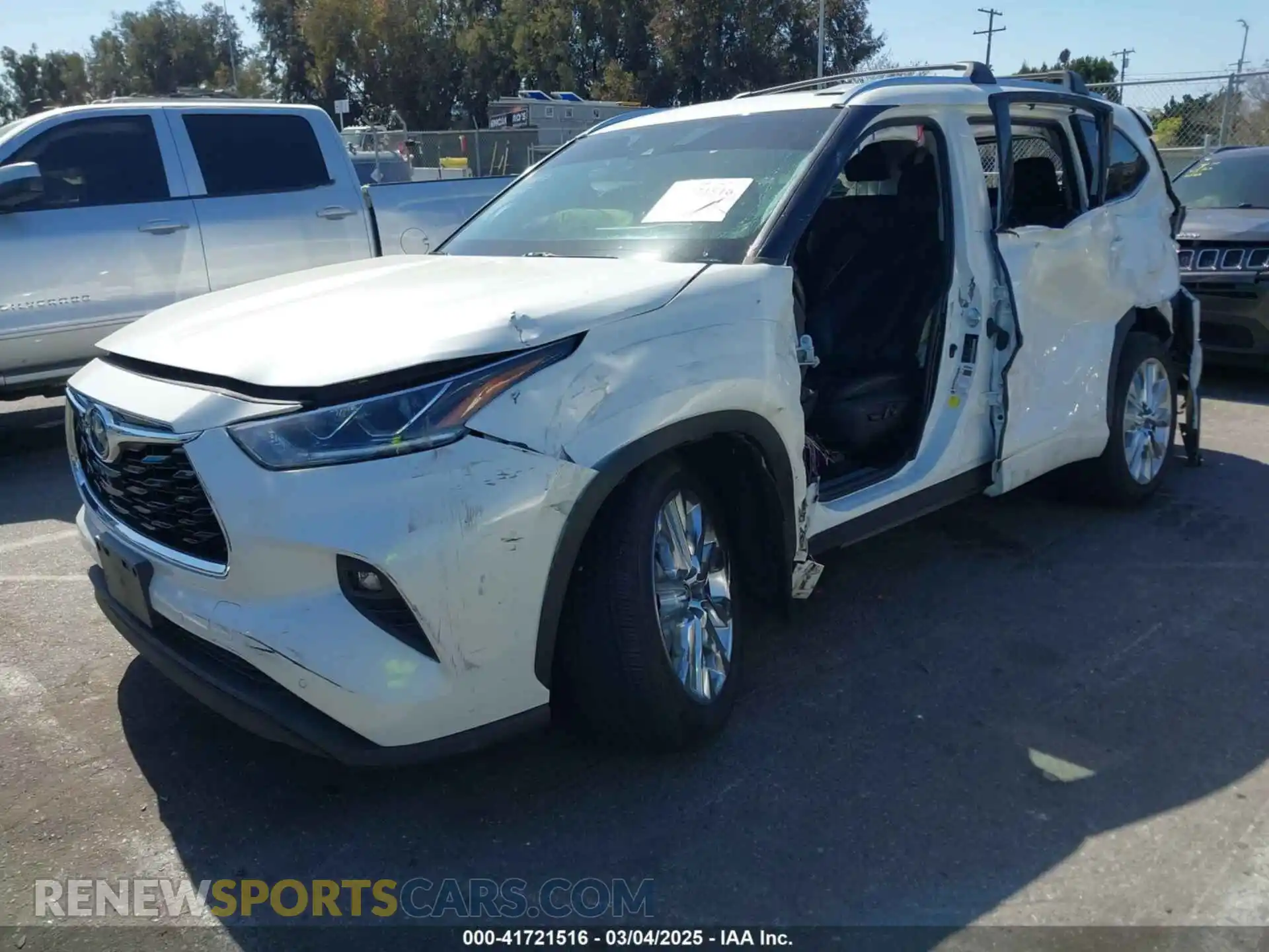 2 Photograph of a damaged car 5TDDBRCH0MS023993 TOYOTA HIGHLANDER 2021