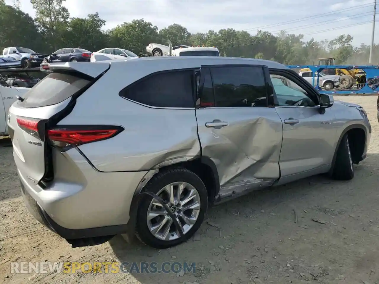3 Photograph of a damaged car 5TDDBRCH2MS527011 TOYOTA HIGHLANDER 2021