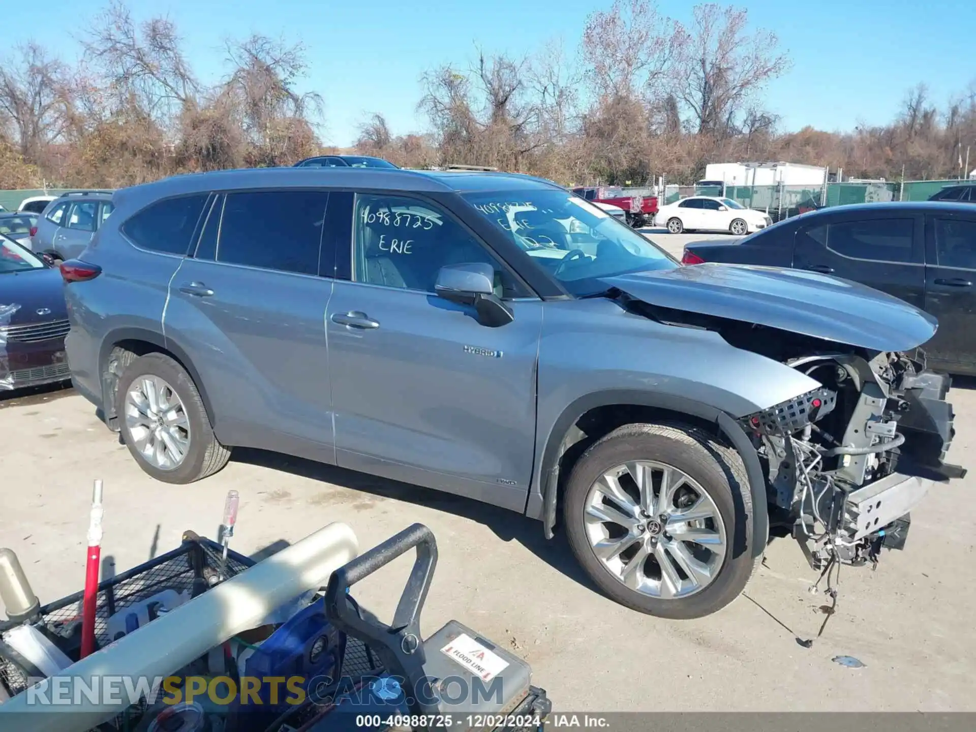 1 Photograph of a damaged car 5TDDBRCH3MS062318 TOYOTA HIGHLANDER 2021