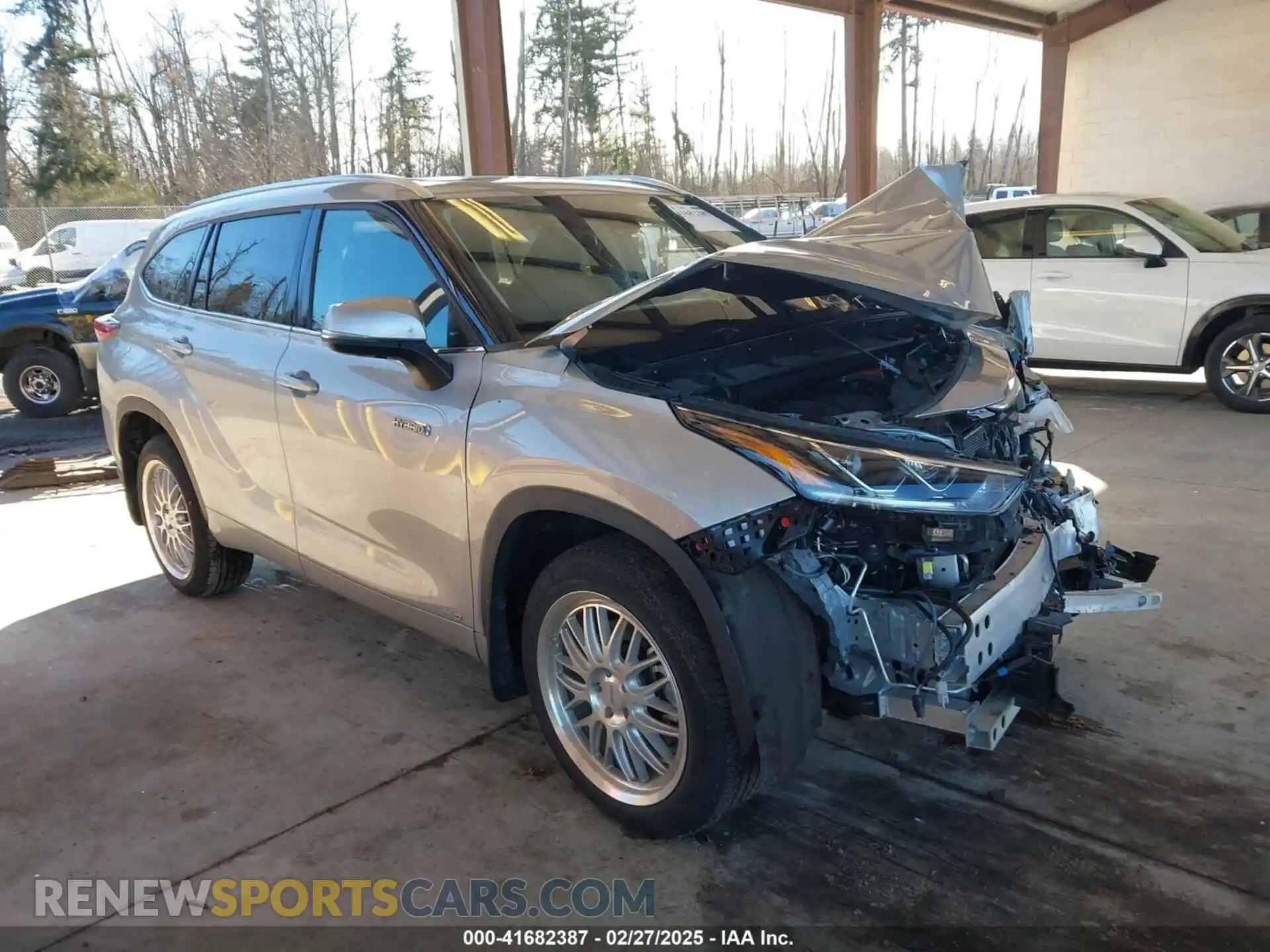1 Photograph of a damaged car 5TDDBRCH4MS522277 TOYOTA HIGHLANDER 2021