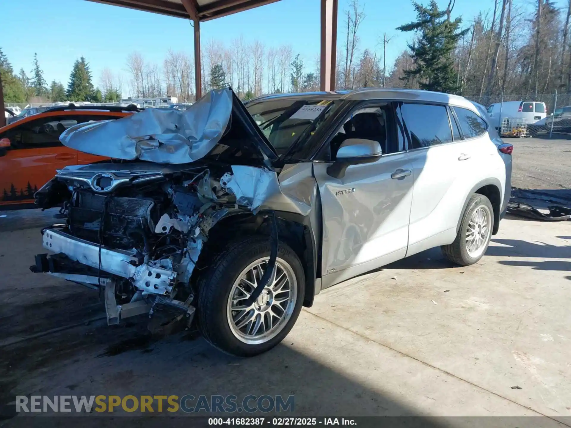 2 Photograph of a damaged car 5TDDBRCH4MS522277 TOYOTA HIGHLANDER 2021