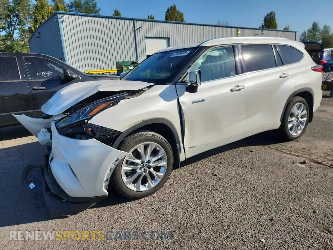 1 Photograph of a damaged car 5TDDBRCH5MS525592 TOYOTA HIGHLANDER 2021