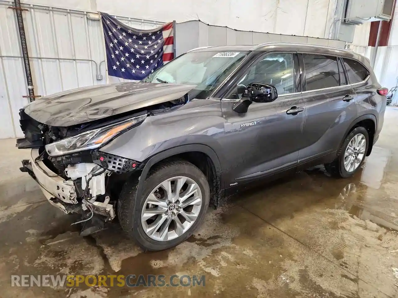 1 Photograph of a damaged car 5TDDBRCH6MS015591 TOYOTA HIGHLANDER 2021