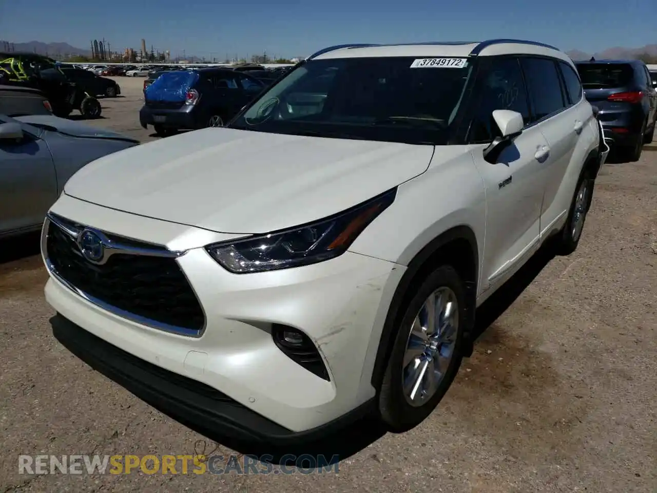 2 Photograph of a damaged car 5TDDBRCH8MS530401 TOYOTA HIGHLANDER 2021