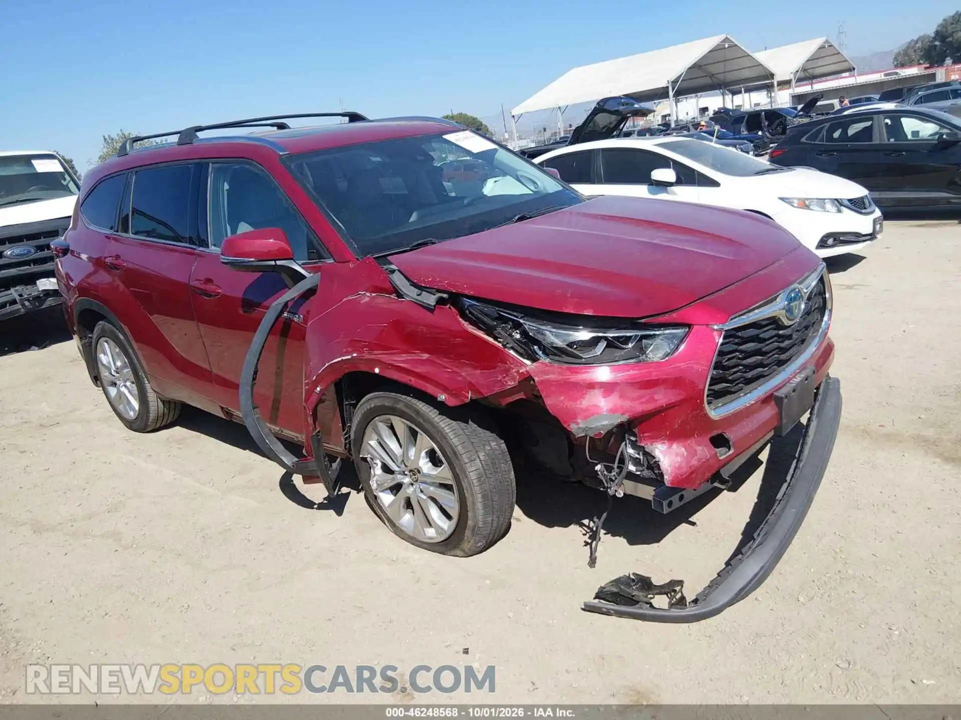 1 Photograph of a damaged car 5TDDBRCH9MS522288 TOYOTA HIGHLANDER 2021