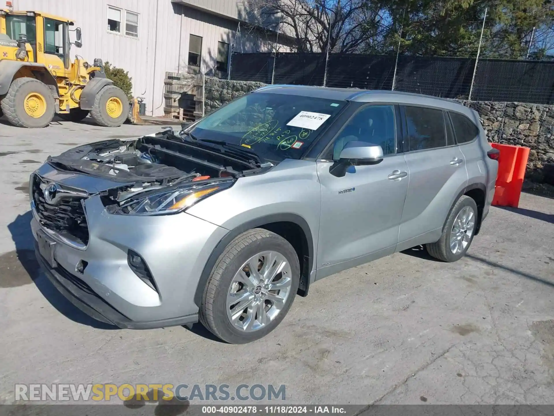 2 Photograph of a damaged car 5TDDBRCHXMS528195 TOYOTA HIGHLANDER 2021