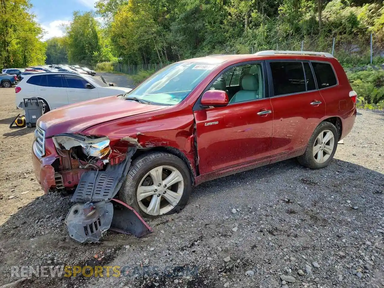 1 Photograph of a damaged car 5TDDK3EH7AS031756 TOYOTA HIGHLANDER 2021