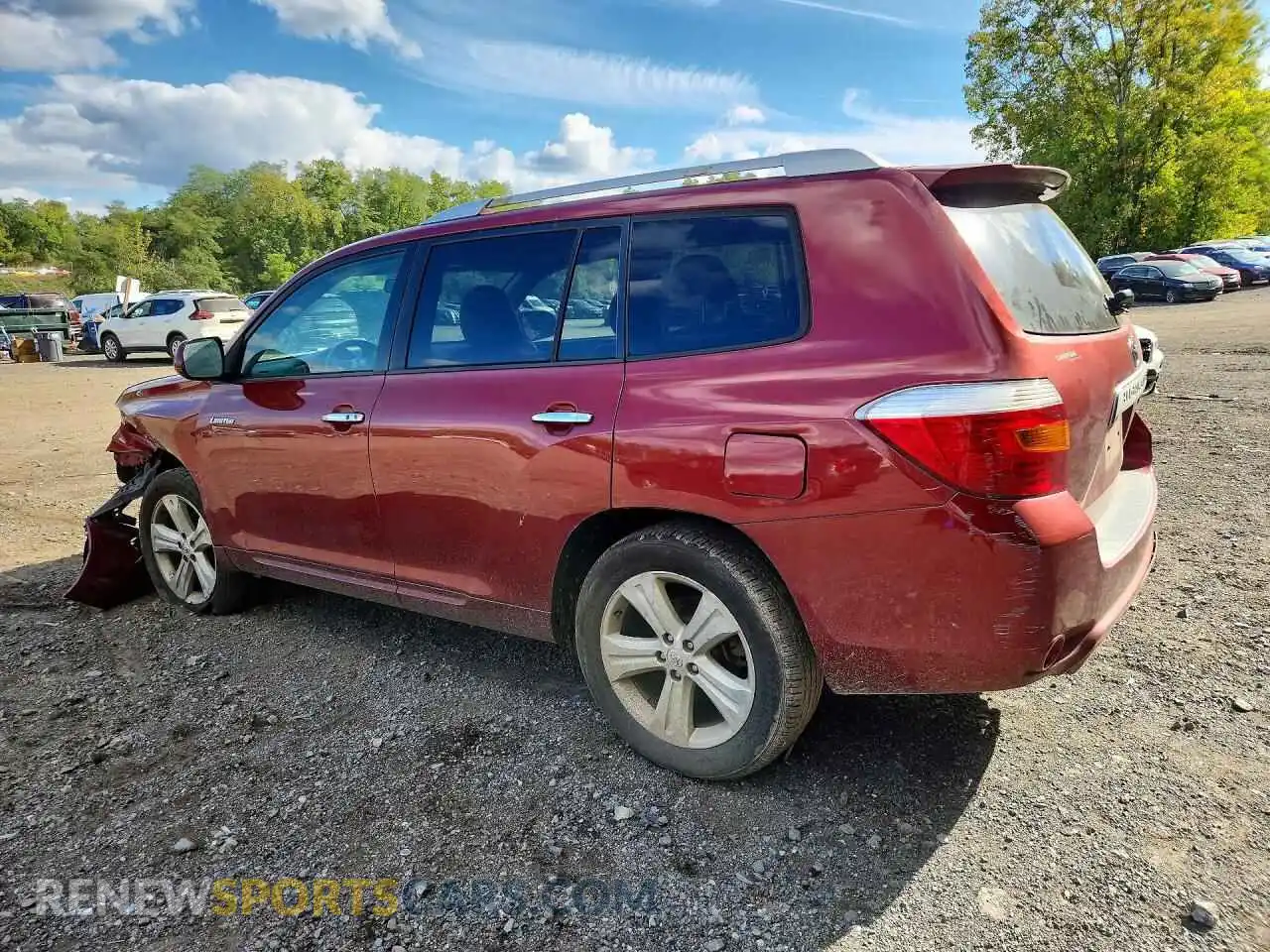 2 Photograph of a damaged car 5TDDK3EH7AS031756 TOYOTA HIGHLANDER 2021