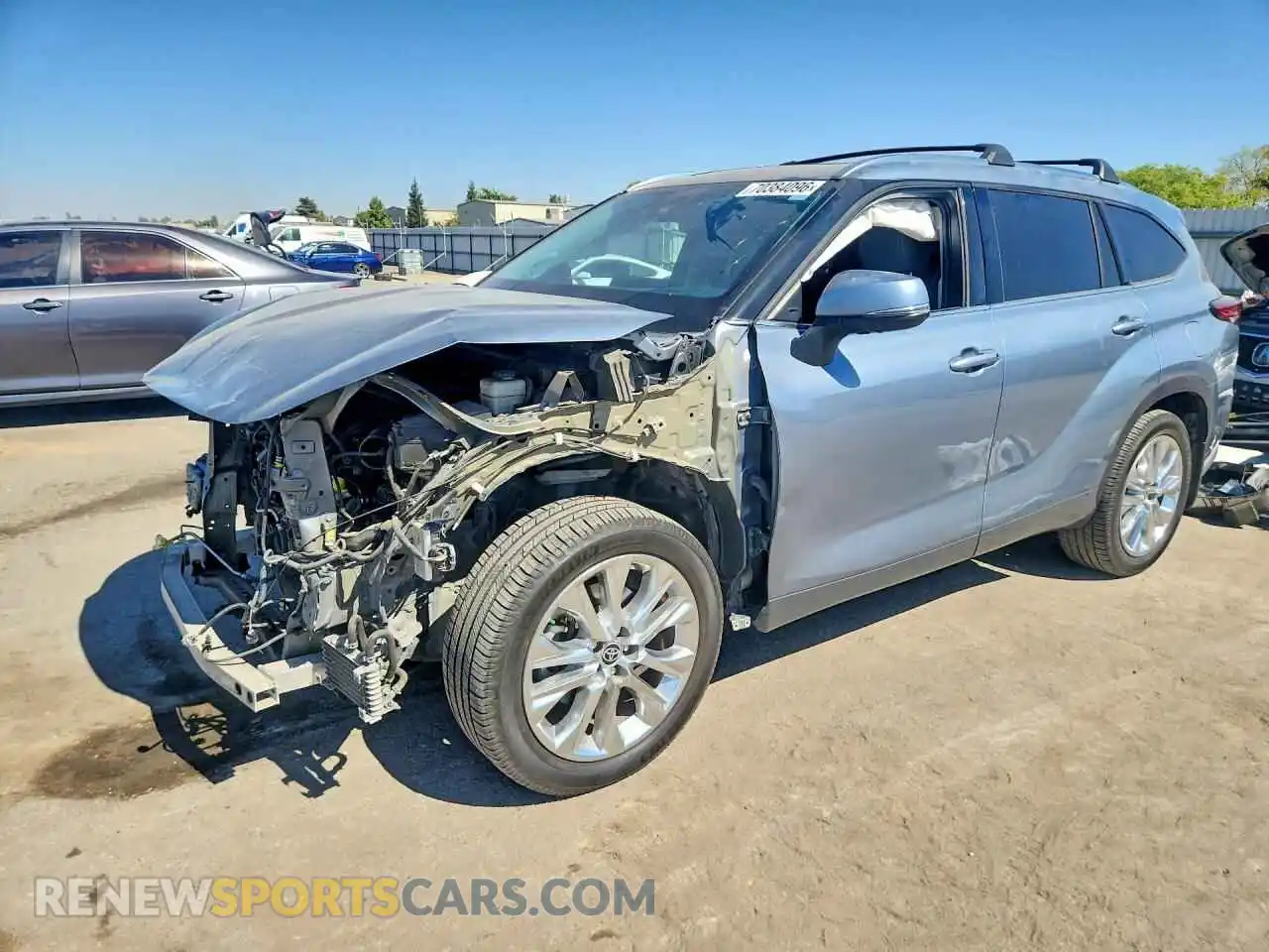 1 Photograph of a damaged car 5TDDZRBH0MS062354 TOYOTA HIGHLANDER 2021