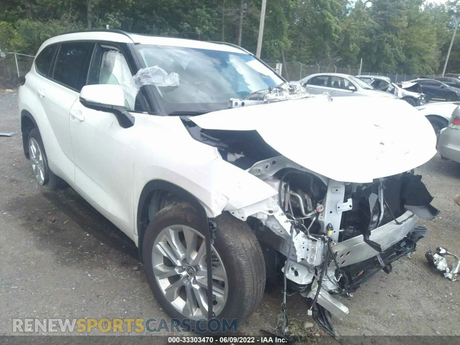1 fotografías del automóvil dañado 5TDDZRBH0MS063438 TOYOTA HIGHLANDER 2021